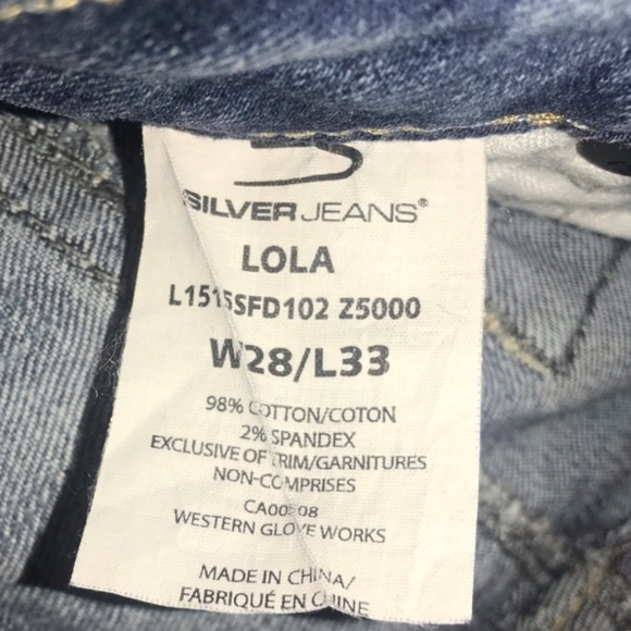 Y2K SILVER LOLA LIGHT WASH LOW WAIST JEANS - Picture 6 of 8